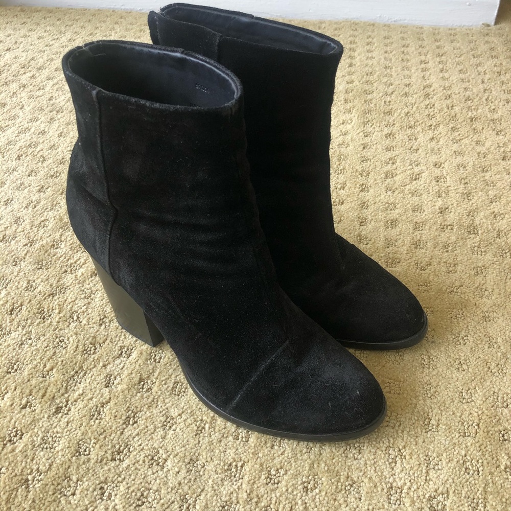 Rag & Bone black suede women’s boots
